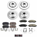PowerStop Genuine Geomet Coated Rotor and Low-Dust Ceramic Brake Pad Kit