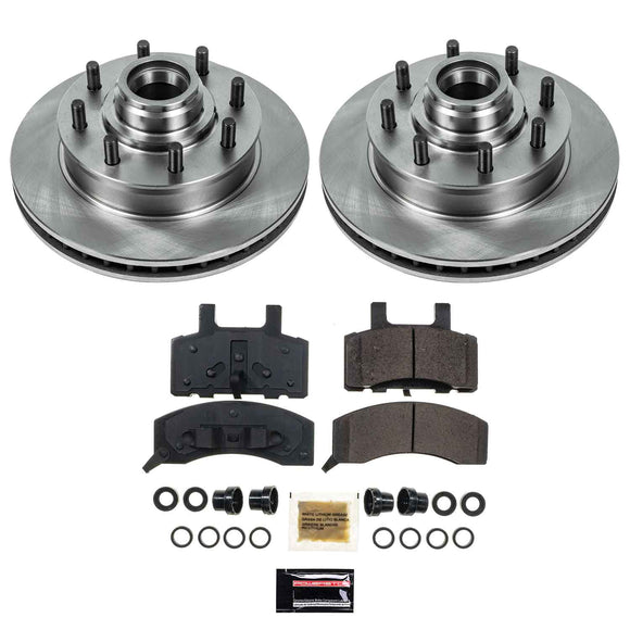 PowerStop OE Stock Replacement Low-Dust Ceramic Brake Pad and Rotor Kit