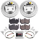 PowerStop Genuine Geomet Coated Rotor and Carbon-Fiber Ceramic Brake Pad Kit
