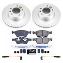 PowerStop Genuine Geomet Coated Rotor and Carbon-Fiber Ceramic Brake Pad Kit