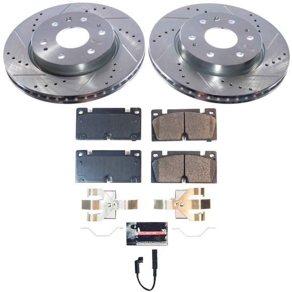 Z23 Daily Driver Carbon-Fiber Ceramic Brake Pad and Drilled & Slotted Rotor Kit