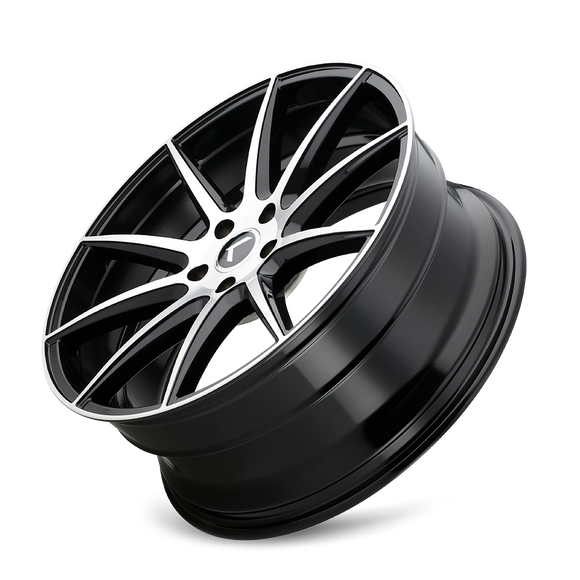 18x8 Kraze Cosmos Gloss Black Machined 5x114.3 ET40 CB72.62 Wheel Rim
