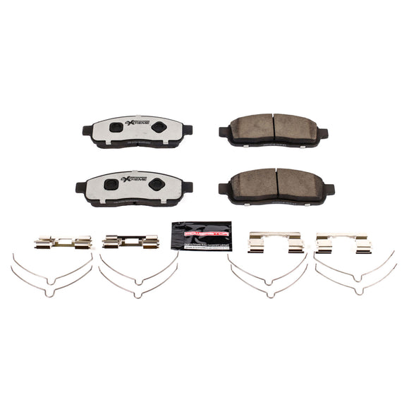 PowerStop Z36 Truck And Tow Carbon-Fiber Ceramic Brake Pads With Hardware