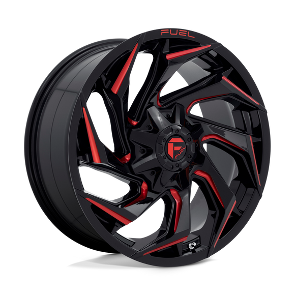 20X9 Fuel D755 REACTION Gloss Black-MIL-RTTC 8X165.1 ET20 wheel/rim