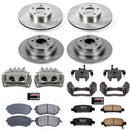 PowerStop OE Stock Replacement Low-Dust Ceramic Brake Pad, Rotor and Caliper Kit