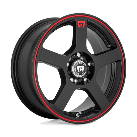 16x7 Motegi MR116 Black Wheel/Rim 5x108 5-108 4x4.25 16-7 ET40