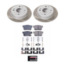PowerStop Semi-Coated Rotor and Low-Dust Ceramic Brake Pad Kit