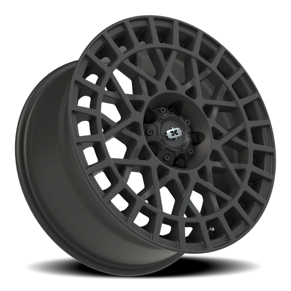 17x8.5 Vision 349 Savage Satin Black 5x4.5 (5x114.3) ET-24 wheel/rim