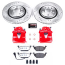 PowerStop Z26 Street Performance Ceramic Brake Pad, Drilled Slotted Rotor, and C