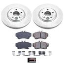 PowerStop Genuine Geomet Coated Rotor and Low-Dust Ceramic Brake Pad Kit