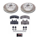 PowerStop Semi-Coated Rotor and Low-Dust Ceramic Brake Pad Kit