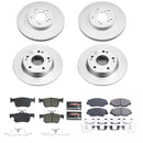 PowerStop Genuine Geomet Coated Rotor and Low-Dust Ceramic Brake Pad Kit