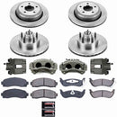 PowerStop OE Stock Replacement Low-Dust Ceramic Brake Pad, Rotor and Caliper Kit