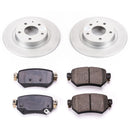 PowerStop Genuine Geomet Coated Rotor and Low-Dust Ceramic Brake Pad Kit