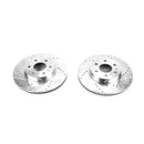 PowerStop Evolution Drilled Slotted Rotors Pair Front For Chevrolet Colorado