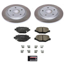 PowerStop Semi-Coated Rotor and Low-Dust Ceramic Brake Pad Kit