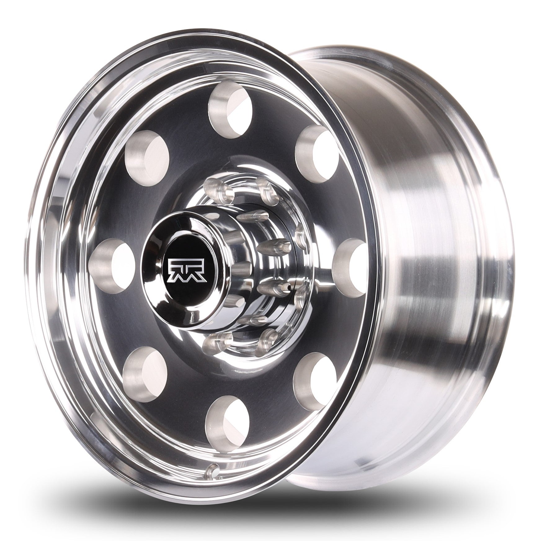 17x8 Mudder Trucker MT614 Deisel Polished 8x170 ET0 Wheel Rim