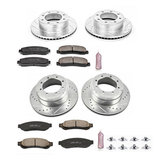 PowerStop Z23 Daily Driver Carbon-Fiber Ceramic Brake Pad and Drilled & Slotted