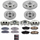 PowerStop OE Stock Replacement Low-Dust Ceramic Brake Pad, Rotor and Caliper Kit