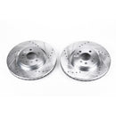 PowerStop Evolution Drilled Slotted Rotors Pair Front For Mercedes-Benz ML500