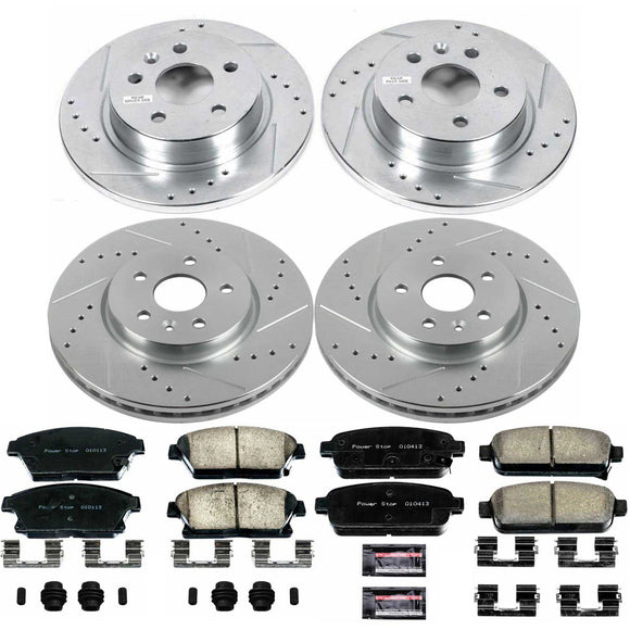 PowerStop Z23 Daily Driver Carbon-Fiber Ceramic Brake Pad and Drilled & Slotted