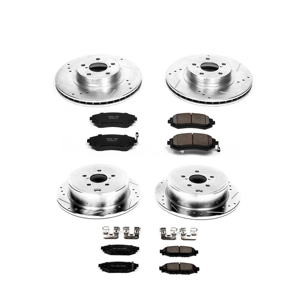 PowerStop Z23 Daily Driver Carbon-Fiber Ceramic Brake Pad and Drilled & Slotted