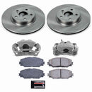 PowerStop OE Stock Replacement Low-Dust Ceramic Brake Pad, Rotor and Caliper Kit