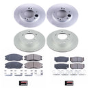 PowerStop Genuine Geomet Coated Rotor and Low-Dust Ceramic Brake Pad Kit