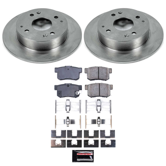 PowerStop OE Stock Replacement Low-Dust Ceramic Brake Pad and Rotor Kit