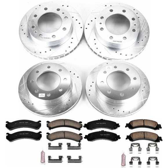 PowerStop Z23 Daily Driver Carbon-Fiber Ceramic Brake Pad and Drilled & Slotted