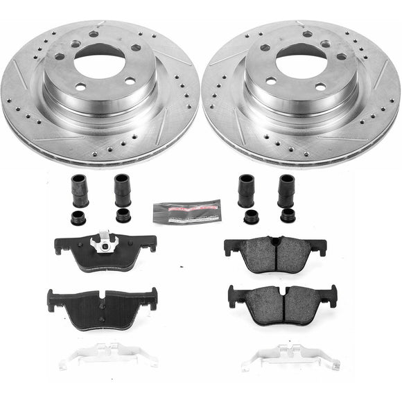 PowerStop Z23 Daily Driver Carbon-Fiber Ceramic Brake Pad and Drilled & Slotted