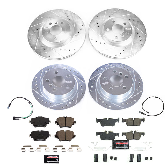 PowerStop Z23 Daily Driver Carbon-Fiber Ceramic Brake Pad and Drilled & Slotted
