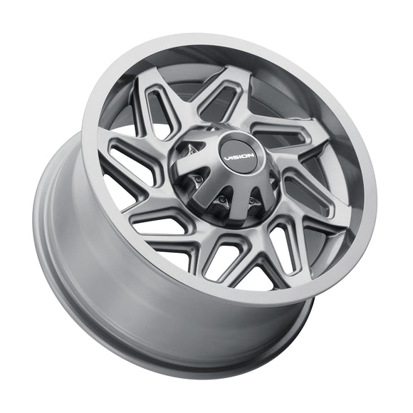 14x7 Vision 361 Spyder Gunmetal 4x156 ET2.5 Wheel Rim