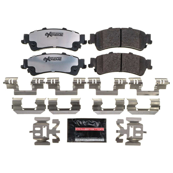 PowerStop Z36 Truck And Tow Carbon-Fiber Ceramic Brake Pads With Hardware