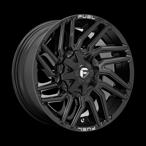 20X10 Fuel 1PC D776 Typhoon Black 5X114.3 5X127 5X4.5 5X5 ET-18 Wheel Rim - 0