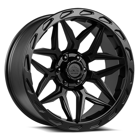 20x10 Lock Off-Road Matrix Matte Black 8x165.1 8x170 8x6.5 ET-18 Wheel Rim