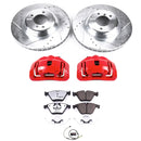 PowerStop Z26 Street Performance Ceramic Brake Pad, Drilled Slotted Rotor, and C