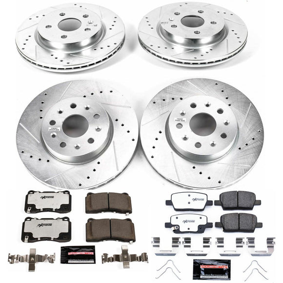PowerStop Z26 Street Performance Ceramic Brake Pad and Drilled & Slotted Rotor K