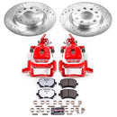 PowerStop Z26 Street Performance Ceramic Brake Pad, Drilled Slotted Rotor, and C