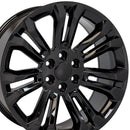 22" Replica CV43 fits Chevrolet Silverado 22x9 Black