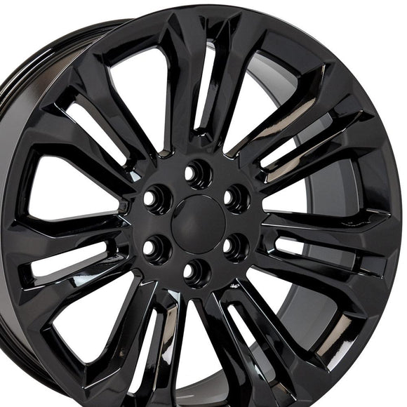 22" Replica CV43 fits Chevrolet Silverado 22x9 Black