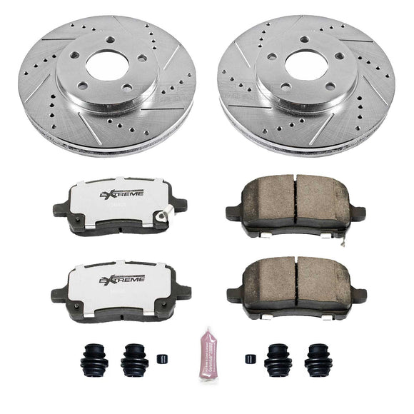 PowerStop Z26 Street Performance Ceramic Brake Pad and Drilled & Slotted Rotor K