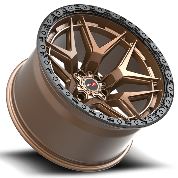 20x9.5 Vortek VRT-603 Atheno Matte Bronze 8x165.1 ET18 CB125.1 Wheel
