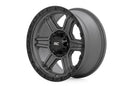 17x8.5 Rough Country 79 Series Gunmetal Gray 6x5.5 ET0 Wheel Rim