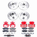 PowerStop Z23 Daily Driver Carbon-Fiber Ceramic Pads Drilled & Slotted Rotor & C