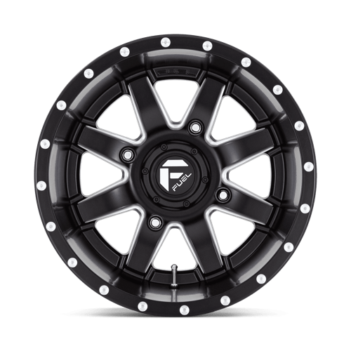 15X10 Fuel UTV D538 Maverick Matte Black Milled 4X156 ET0 Wheel Rim