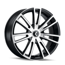 18x8 Kraze Spectra Gloss Black Machined 5x110 ET40 CB72.62 Wheel Rim