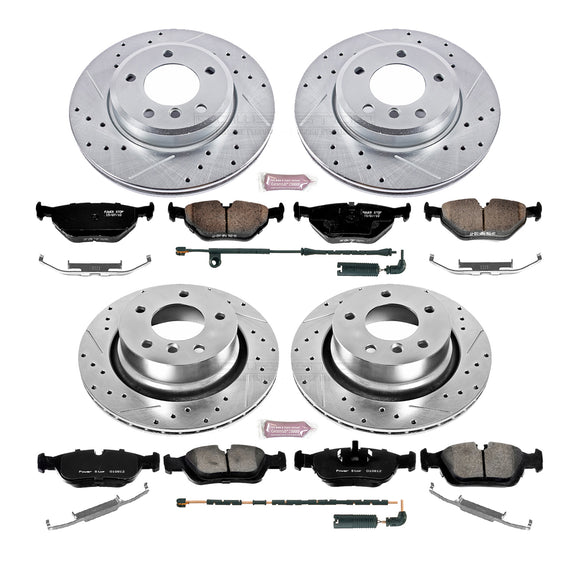 PowerStop Z23 Daily Driver Carbon-Fiber Ceramic Brake Pad and Drilled & Slotted