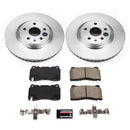 PowerStop Genuine Geomet Coated Rotor and Low-Dust Ceramic Brake Pad Kit