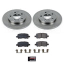 PowerStop OE Stock Replacement Low-Dust Ceramic Brake Pad and Rotor Kit